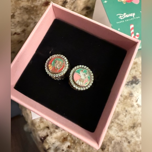 Disney Parks Exclusive Pandora Holiday Christmas Simba Dumbo Ornament Charm Set - Picture 3 of 15